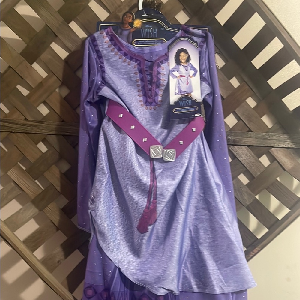 Disney WISH ASHA's Adventure Dress Child Dress-Up Fits Size 4-6x  NEW